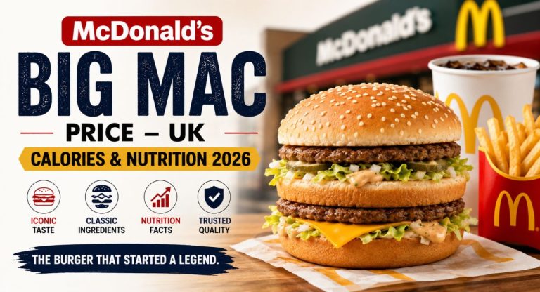 McDonald’s Big Mac Price – UK, Calories & Nutrition 2026